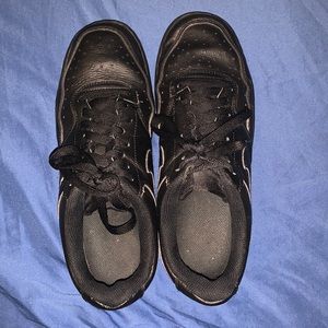 Black Nike air forces one they’re size nine and for $40.00